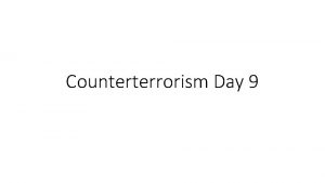 Counterterrorism Day 9 Hernandez Case Cross boarder shooting