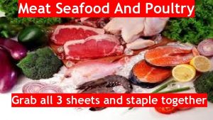 Meat Seafood And Poultry Grab all 3 sheets