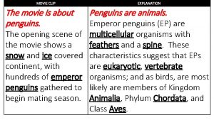 MOVIE CLIP The movie is about penguins The