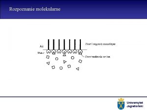 Rozpoznanie molekularne Uniwersytet Jagielloski Rozpoznanie molekularne Uniwersytet Jagielloski