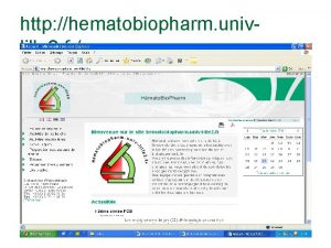 http hematobiopharm univlille 2 fr PHYSIOLOGIE DE LA