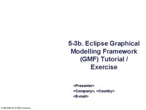 5 3 b Eclipse Graphical Modelling Framework GMF