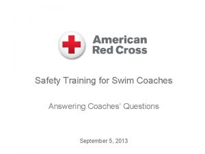 Safety Training for Swim Coaches Answering Coaches Questions