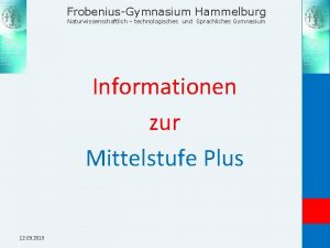 FrobeniusGymnasium Hammelburg Naturwissenschaftlich technologisches und Sprachliches Gymnasium Informationen