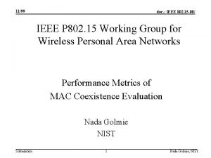 1199 doc IEEE 802 15 00 IEEE P