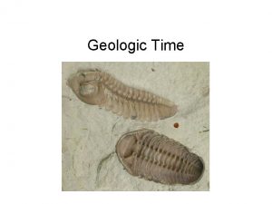 Geologic Time And changes in organisms Precambrian Formation