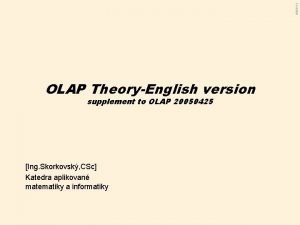 31122021 OLAP TheoryEnglish version supplement to OLAP 20050425