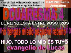 evangelio de Lucas Con el Qui tollis peccata