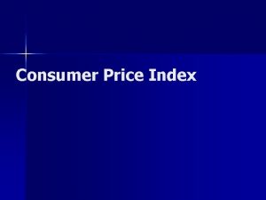 Consumer Price Index What prices have changed over