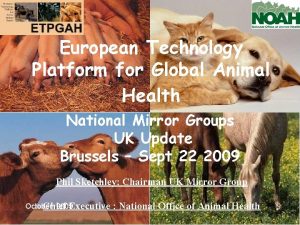 European Technology Platform for Global Animal Health National