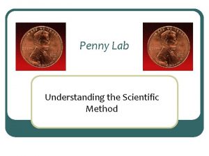 Penny Lab Understanding the Scientific Method PreLAB Make
