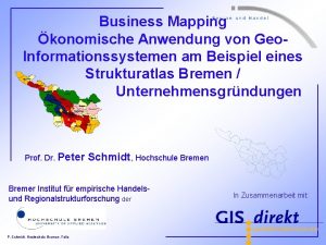 Business Mapping konomische Anwendung von Geo Informationssystemen am