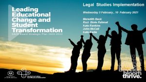 Legal Studies Implementation Wednesday 3 February 10 February