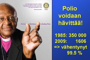 Polio voidaan hvitt 1985 350 000 2009 1606