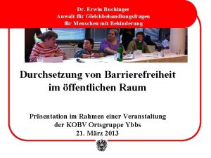 Dr Erwin Buchinger Anwalt fr Gleichbehandlungsfragen fr Menschen