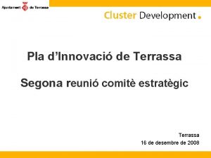 Pla dInnovaci de Terrassa Segona reuni comit estratgic