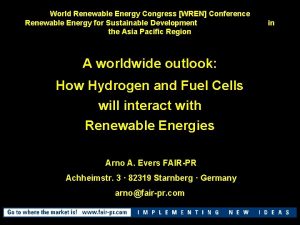 World Renewable Energy Congress WREN Conference Renewable Energy