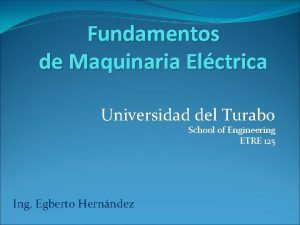 Fundamentos de Maquinaria Elctrica Universidad del Turabo School