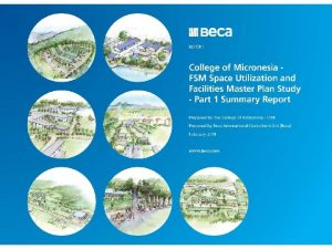 College of Micronesia FSM Space Utilization and Facilities