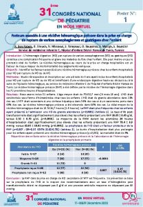 Facteurs associs une rcidive hmorragique prcoce dans la