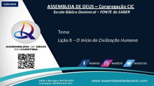 23022020 ASSEMBLEIA DE DEUS Congregao CIC Escola Bblica