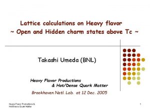 Lattice calculations on Heavy flavor Open and Hidden