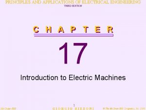 PRINCIPLES AND APPLICATIONS OF ELECTRICAL ENGINEERING THIRD EDITION