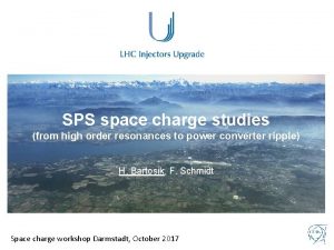 SPS space charge studies from high order resonances