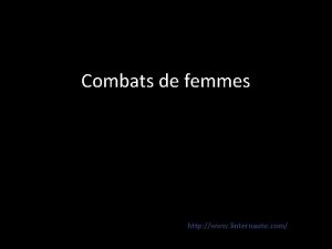 Combats de femmes http www linternaute com Droit