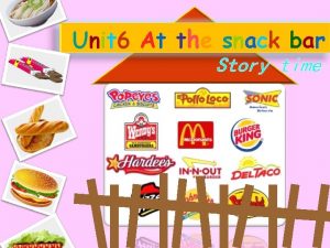 Unit 6 At the snack bar Q 1