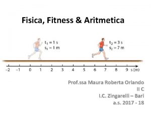 Fisica Fitness Aritmetica Prof ssa Maura Roberta Orlando