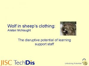 Wolf in sheeps clothing Alistair Mc Naught The