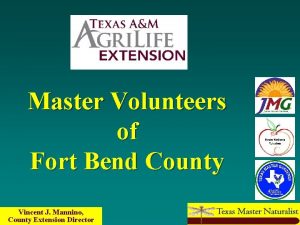 Master Volunteers of Fort Bend County Vincent J