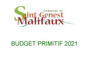 BUDGET PRIMITIF 2021 Dpenses de fonctionnement 2021 2