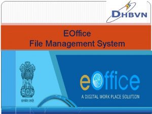 EOffice File Management System Portal And Credentials Online