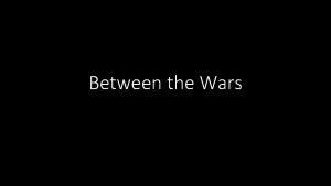 Between the Wars Boom and Bust Cycles Global