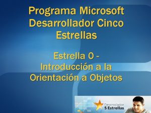 Programa Microsoft Desarrollador Cinco Estrellas Estrella 0 Introduccin