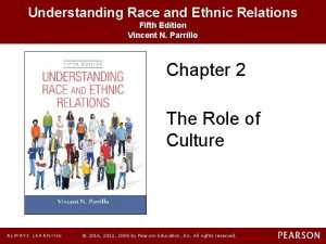 Understanding Race and Ethnic Relations Fifth Edition Vincent