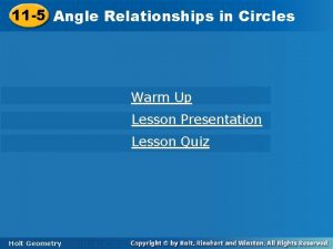 11 5 Angle Relationshipsinin Circles Warm Up Lesson