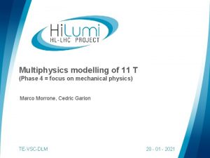 Multiphysics modelling of 11 T Phase 4 focus