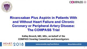 Rivaroxaban Plus Aspirin in Patients With and Without