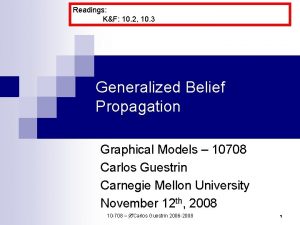 Readings KF 10 2 10 3 Generalized Belief