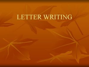 LETTER WRITING TYPES OF LETTERS LETTER JNV CHANGLANG