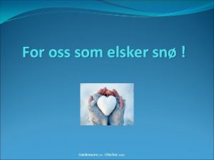 For oss som elsker sn Gardermoen 20 Oktober