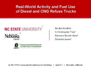 RealWorld Activity and Fuel Use of Diesel and