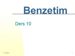 Benzetim Ders 10 112022 1 RASSAL SAYI ve