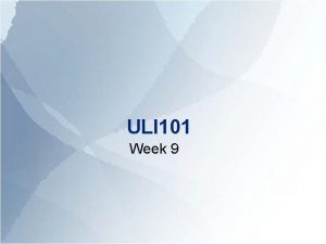 ULI 101 Week 9 sed Stream Editor Checks