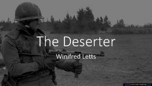 The Deserter Winifred Letts This Photo by Unknown