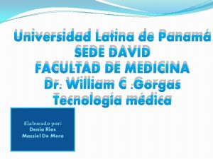 Universidad Latina de Panam SEDE DAVID FACULTAD DE