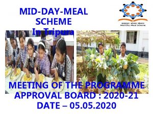 Mid day meal scheme in tripura